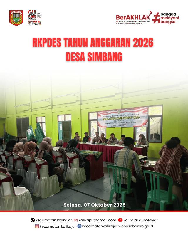 Musyawarah Desa Penyusunan RKPDes Tahun Anggaran 2026 Desa Simbang